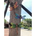 thumbnail image 6 of BVLFOOK Dragonfly Wall Art Decor, Metal Indoor Outdoor Fence Outside Hanging Decorations for Living Room Bedroom, 9 Inch 3 Pack, Hand-made Vibrant Ornament Sculpture for Patio Balcony, 6 of 6