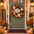 Wooden Sign, Personalized Ghost Family Halloween Wreath Plaque for ...