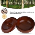 thumbnail image 3 of Cuenco de Jabón de Afeitar de Madera de Goma, Cuenco de Afeitar de Espuma para Hombres Conpa, Organizador para Crema de Jabón, Almacenamiento de Herramientas de Afeitado, 3 of 7