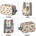 thumbnail image 2 of Toiletries Bag,Dinosaur with Bones Pattern Mens Womens Toiletry Bag Bathroom Bag,Waterproof Toiletry Travel Bag Dopp Kit Shaving Bag 11x6.3x5.1 Inch, 2 of 5