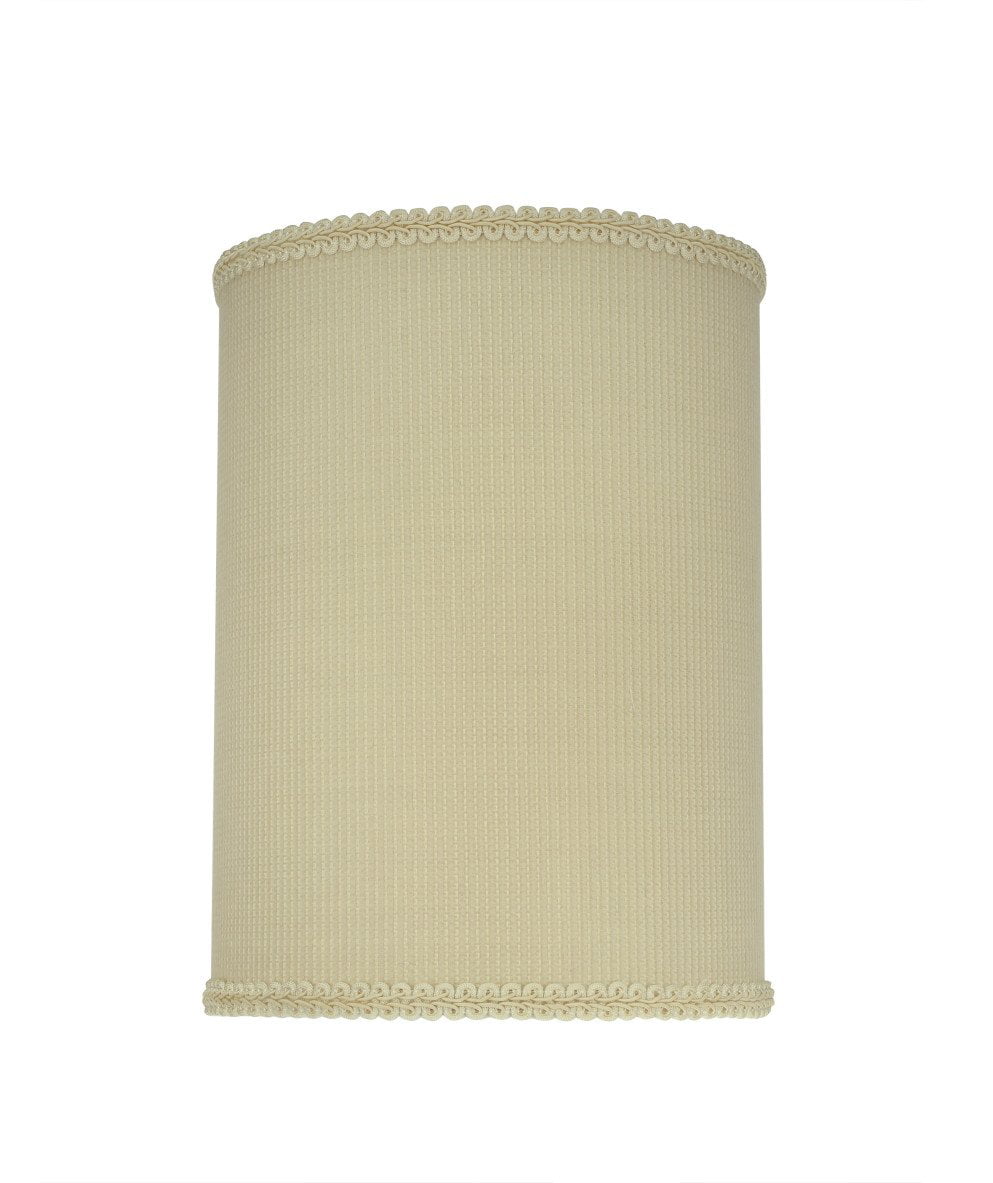 Cylinder Shaped Spider Construction Lamp Shade in Brown Tweed 8 Wide Light Green Aspen Creative 31121 Transitional Drum 8 x 8 x 11