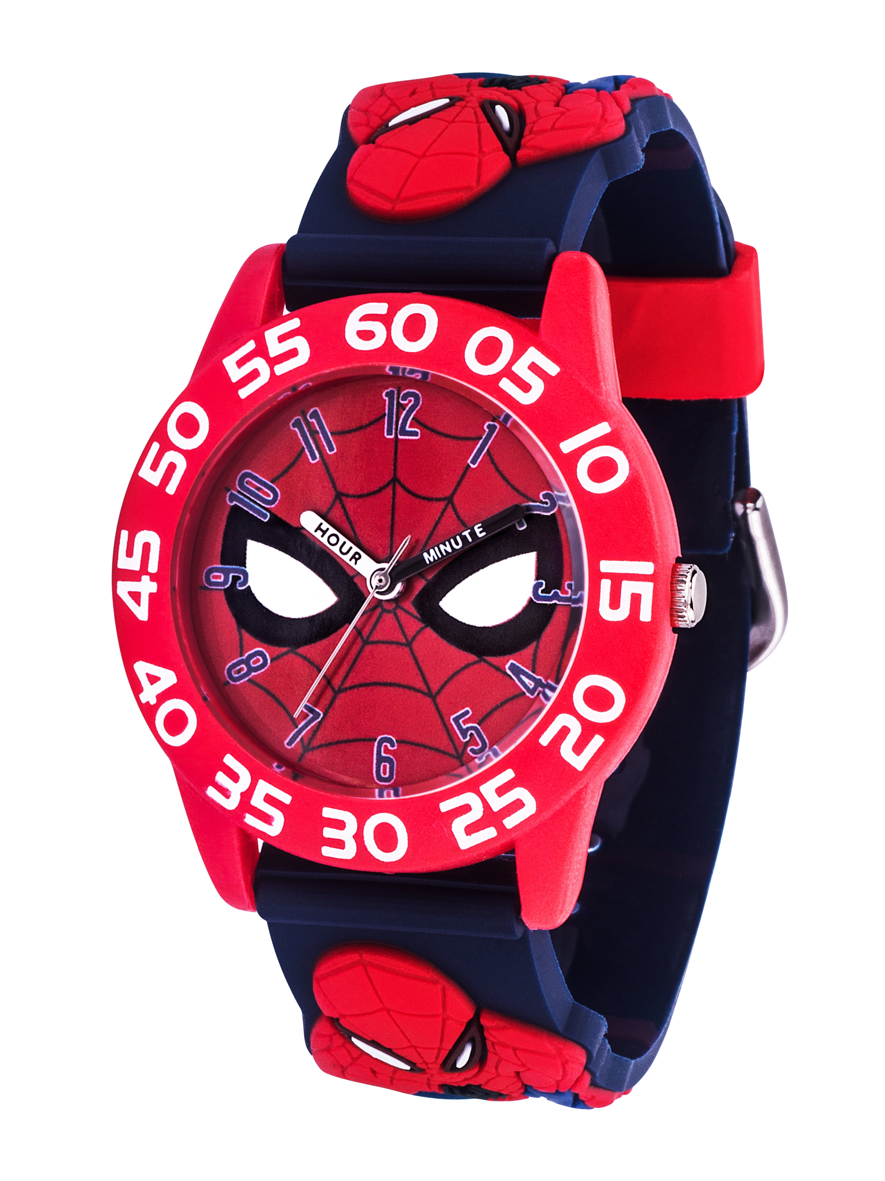 Marvel Marvel SpiderMan Boys' Red Plastic Watch, 1Pack