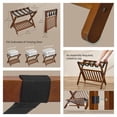 thumbnail image 3 of LEDREM Set of 2 Solid Wood Luggage Rack with Storage Shelf, Foldable Suitcase Stand No Assembly Required for Guest Room Hotel Bedroom, Coffee Brown, 3 of 6