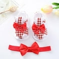 thumbnail image 2 of Umfun Toddler Baby Girls Boys Baby Shoes Soft Sole Non Slip Baby Toddler Sandals Red 6-9 Months, 2 of 5