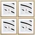 thumbnail image 3 of Craig Frames Contemporary, 16 x 16 Inch Distressed Gold Picture Frame Matted to Display a 12 x 12 Inch Photo, Set of 4, 3 of 4