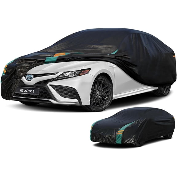 Kayme Waterproof All Weather Sedan Car Cover, Universal Fit for Toyota Camry Honda Accord (186"-193")