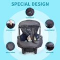 thumbnail image 3 of Funda impermeable para asiento de coche IvyWind universal negra con bolsa de almacenamiento, 3 of 7