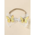 thumbnail image 4 of Bagilaanoe Newborn Summer Outfits Baby Girl Rompers Dress Butterfly Fly Sleeve Bodysuits + Hairband 3M 6M 12M 18M 24M Infant Tulle Patchwork A-line Dresses, 4 of 9