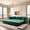 Green, variant on LLappuil Pull Out Sofa Bed King Size, 89" Chesterfield Sofa Convertible Sleeper Sofa Bed, Velvet 3-Seater Sofa with Movable Ottoman for Living Room Green