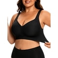 thumbnail image 2 of Cueply Bras for Women Plus Size Wireless Bra Full Coverage Support Wide Strap Seamless Comfort, 2 of 9