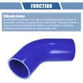 thumbnail image 4 of Unique Bargains 1 Pcs 65mm 2.56" ID 102mm 4.02" Length 45° Blue Car Silicone Hose, 4 of 7