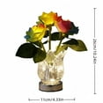 thumbnail image 3 of LED Changing Rose Lamp, Glass Vase with Dimming & Touch Control - Cordless Table Night Light for Valentineâs Day, Mother and Birthday Gifts (Battery Powered), 3 of 5