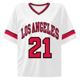 thumbnail image 6 of UOCUFY Women's Y2k Oversized Jersey Shirts Baggy Graphic Tees Number Football Custom Baseball Jersey Streetwear (Watermelon Red, XXL), 6 of 6