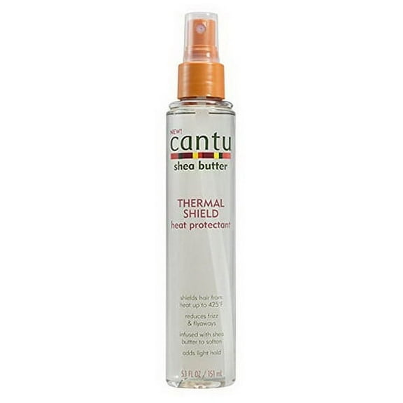 Cantu Shea Butter Thermal Shield Heat Protectant Spray for Hair, 5.1 Oz
