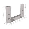 thumbnail image 5 of Lima BL-EF Floating Fireplace Entertainment Center, 5 of 5