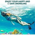 thumbnail image 6 of Daretodo Snorkeling Gear for Adults with Fins - Full Face Snorkel Mask and Swim Fins, 180° Panoramic View Snorkel Mask, Anti Fog and Anti Leak Adult Snorkel Set, 6 of 8