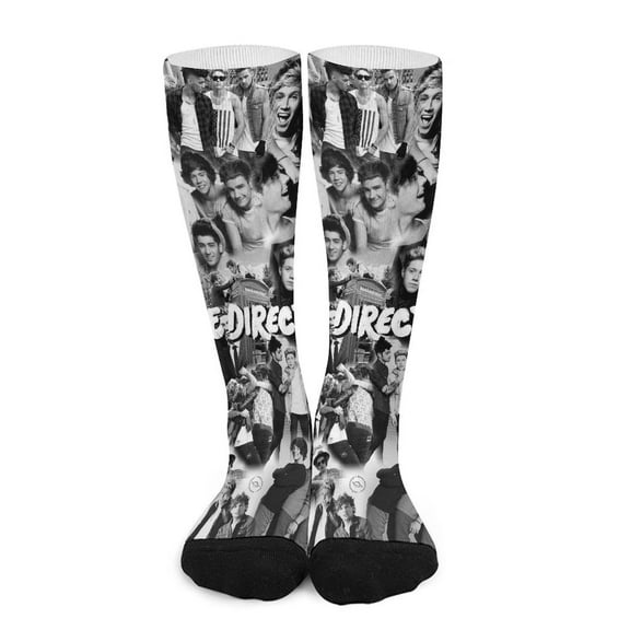 One Direction Compression Socks For Women And Men Support Knee High Socks For Running Hiking Athletic Nursing