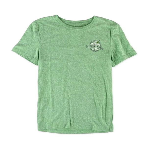 Camiseta Hybrid Catching A Buzz Graphic para hombre, verde, talla mediana