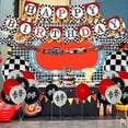 thumbnail image 2 of 71 Pcs Two Fast Birthday Decorations, Racing Car Theme Party Supplies Set - Monster Truck Cake Topper Cupcake Toppers, Happy Birthday Banner and Checkered Balloons, 2 of 3