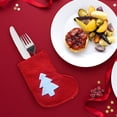thumbnail image 4 of Event Party Decor 4 Pieces For A Set Of Christmas Socks Christmas Tree Christmas Socks Cutlery Bag Dining Table Decoration Party Decoration Cutlery Set, 4 of 4