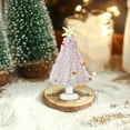 thumbnail image 4 of Mini Christmas Tree Ornaments, Glass Christmas Decorations, Small Miniature Winter Figurines for Holiday Crafts and Xmas Party, Set Of 1 In Assorted Colors, 4 of 7