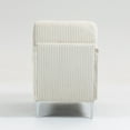 thumbnail image 3 of Modular two-seat sofa set - corduroy upholstered armless module, beige, 3 of 5