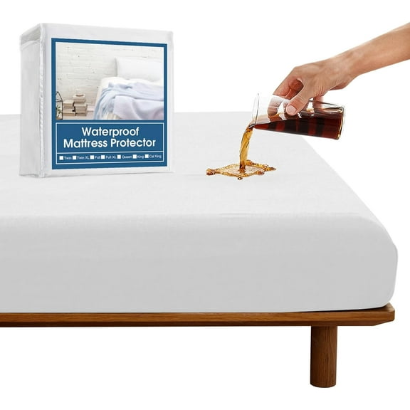 Queen Sofa Bed Mattress Protector Pad Cover,Waterproof and Breathable Queen Sleeper Sofa Mattress Topper Sheet Fitted, 60" x72", Machine Washable