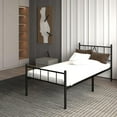thumbnail image 4 of Emiosmt 14 in Twin XL Size Metal Platform Bed Frame with Headboard & Footboard,Black, 4 of 7