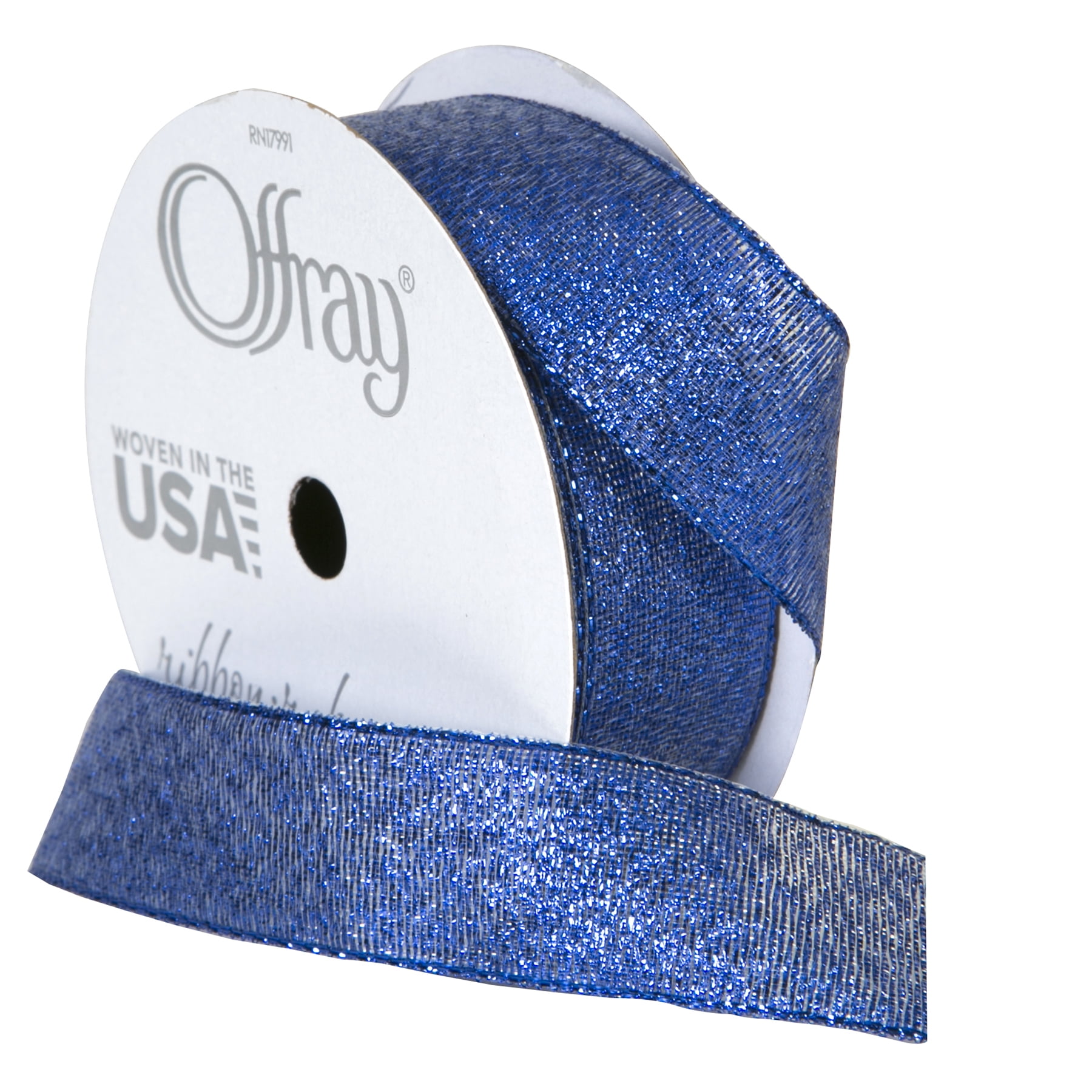 Offray 7/8" Metallic RibbonRoyal