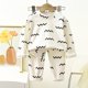 thumbnail image 3 of Odeerbi 3M-5Y Niños Niñas Algodón Pijamas Manga Larga Tops Pantalones Conjunto Suave Impresión Sleepwear Dos Piezas Pijama Conjuntos, 3 of 3