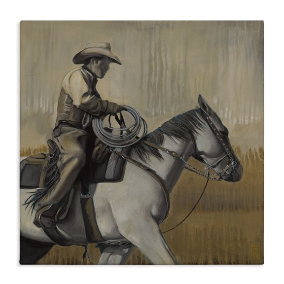 Stupell Industries Modern Modern Cowboy Canvas Art, 17 x 17, by Stacy D'Aguiar