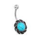thumbnail image 4 of Anillo para el ombligo joyería para perforar el cuerpo exquisita elegante a la moda anillo para el vientre aleación para citas en fiestas en la playa Higoodz Otros, 4 of 8
