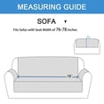 thumbnail image 4 of Antislip Velvet Sofa Slipcover for Oversized Leather Sofas (Blue), 4 of 6