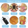 thumbnail image 4 of 21" Inch Auto Open Close Folding Umbrella Windproof Waterproof Full Print 8-Rib Compact Travel Umbrella for Rainy Days Autumn Leaves, 4 of 8