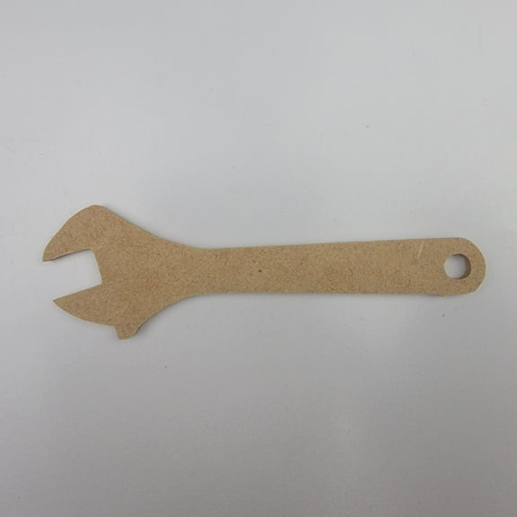 3" Crescent Wrench, Unfinished MDF Art Shape by Wooden Craft Cutouts