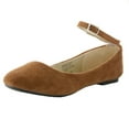 thumbnail image 2 of AlpineSwiss Calla Womens Ballet Flats Ankle Strap Shoe Classic Ballerina Slipper, 2 of 6
