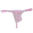 thumbnail image 3 of Intimates Men's Lace Mesh Pouch G-string Thong T-back Lingerie Brief Panty One Size, 3 of 4
