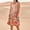 Orange, variant on Summer Fashion Plua Size Women Dresses Solid Color Casual Sleeveless Linen Loose Fitting Dress Floral Dress with Pockets