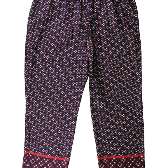 Ralph Lauren Womens Geometric Print Casual Cropped Pants, Multicoloured, 8