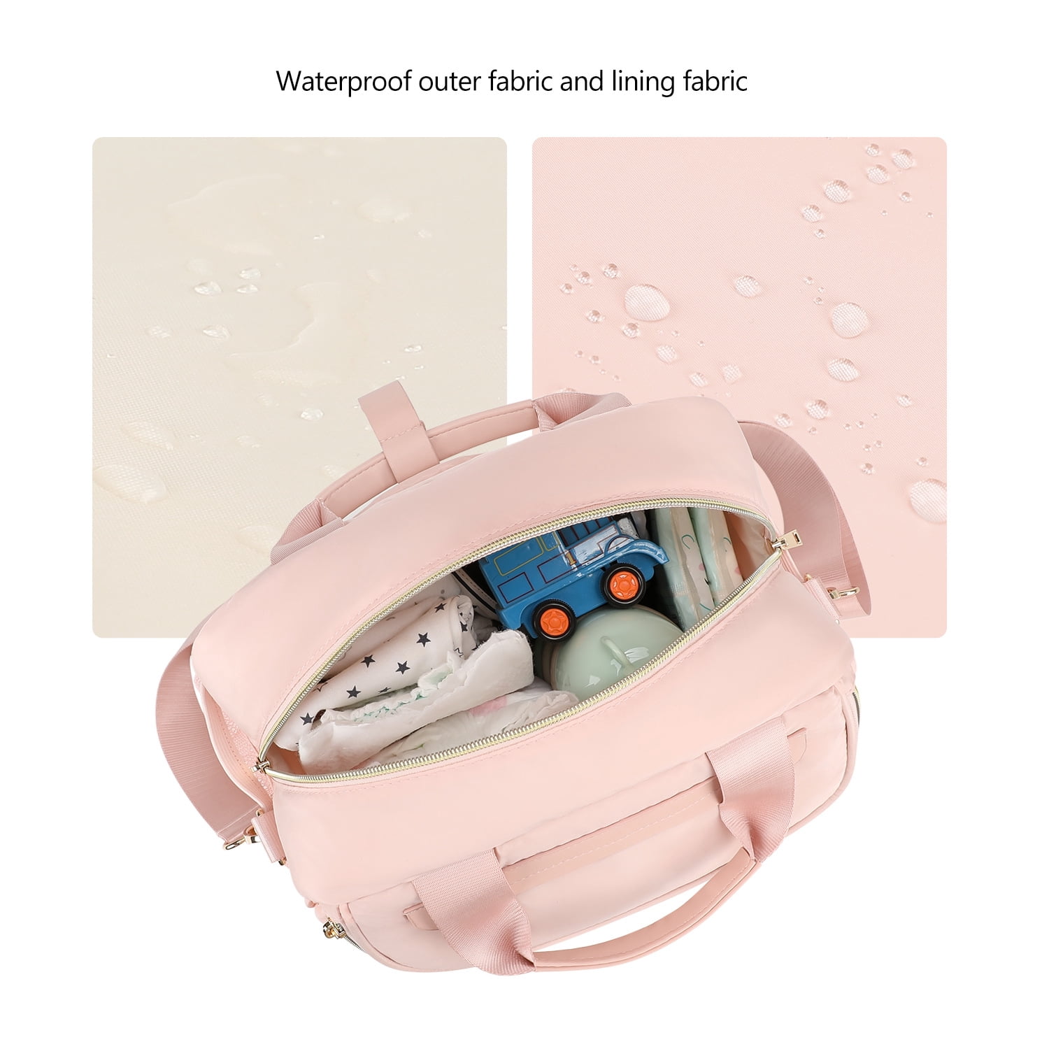 Sunyuer Diaper Bag Tote, Quilted Multifunction Waterproof Hospital Bag for Labor Delivery, Travel Large Capacity Diaper Tote