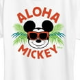 thumbnail image 3 of Disney - Aloha Mickey - Women's Short Sleeve Graphic T-Shirt, 3 of 5