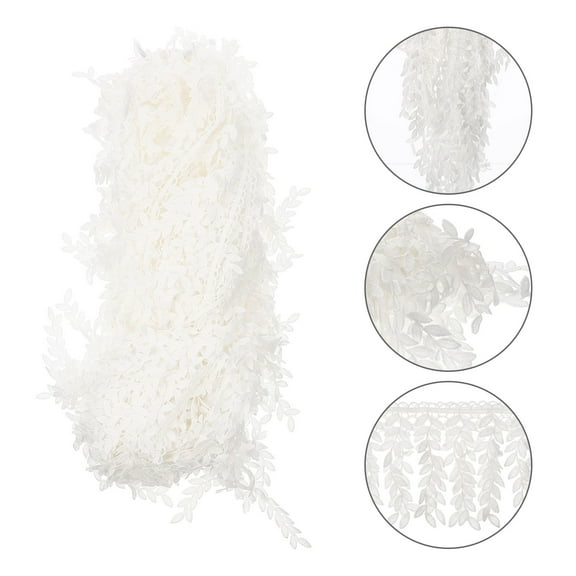 FESTFENDS Lace For Crafts Lace Trim White Polyester 1 Piece For Women