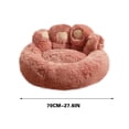 thumbnail image 4 of Pet Supplies Calming Dog Bed for Large Dogs - Donut Washable Large Pet Bed, Anti-Slip Round Fluffy Plush Faux Fur Dog Bed, 4 of 4