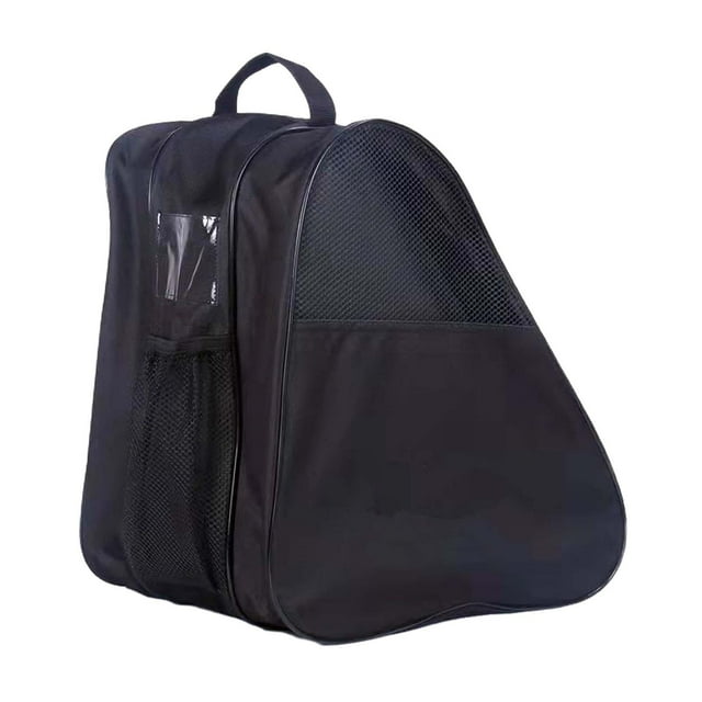 DYNWAVECA Sac de Transport pour Patins à Roulettes Léger avec Poches, 3 Couches de Rangement, Sac de Transport pour Patins à Glace