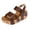 Coffee, variant on Cork Footbed Platform Wedge Sandals for Women 2026 Trendy Casual Studded Leather Chunky Heels Dress Slip on Comfortable Walking Summer Shoes with Elastic Back Strap Coffee Size 8.5
