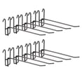 thumbnail image 1 of Uxcell 10 Pcs Ganchos de Pared de Rejilla 8 pulgadas Ganchos de Exhibición para Accesorios de Pared de Rejilla Color Negro, 1 of 7