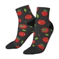 thumbnail image 2 of Bingfone Tomatoes1 Design Patterned Men'S Women'S Casual Cotton Socks, 2 of 9