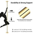 thumbnail image 4 of Yescom 3 pack 9.25 FT Spinning Static Dancing Pole Kit for Fitness Studio Club Gold, 4 of 9