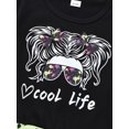 thumbnail image 5 of Usaibhir Girl Outfits Short Sleeve Printed Crop Tops + Camouflage Pants 2pcs Summer Clothes Set 7-14T, 5 of 7