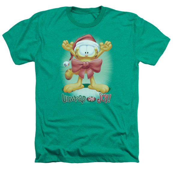 Garfield - Unwrap The Joy! - Heather Short Sleeve Shirt - XX-Large